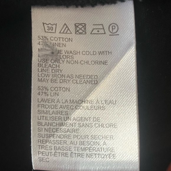 Urban Outfitters Linen Romper Black XS | Button Front - Picture 8 of 9